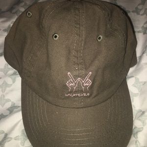 Olive Green baseball cap "Whatever"